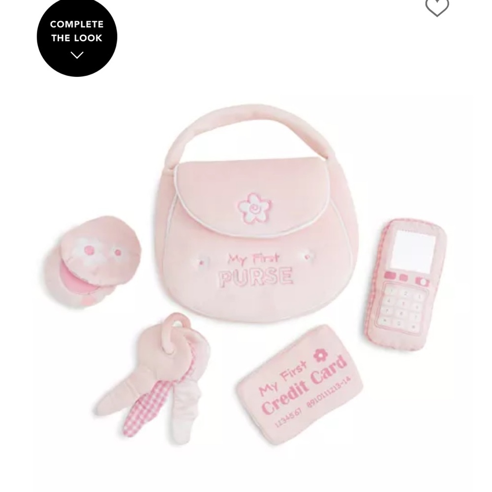 Gund Pink Baby Purse Set with Floral Design